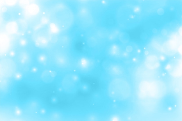 Blue Background With Glowing Sparkle Bokeh Free Vector