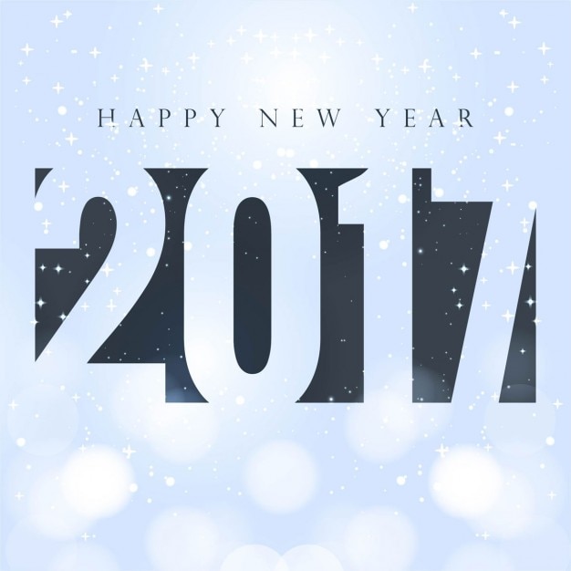 Free Vector | Blue background with lights for new year