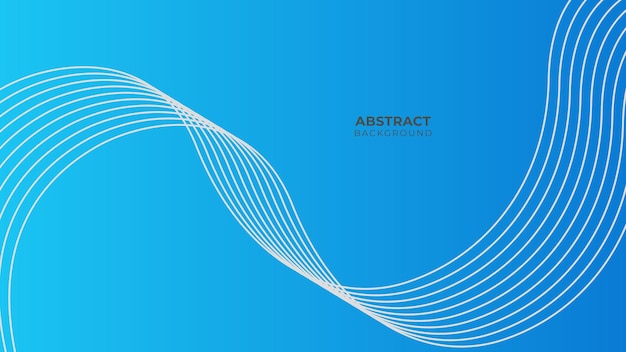 現代の企業コンセプトと青い背景 紙の層の円の青い抽象的な背景 バナー プレゼンテーション 表紙 ポスター 壁紙 テキスト用のスペースのあるデザインに使用する曲線と線 プレミアムベクター
