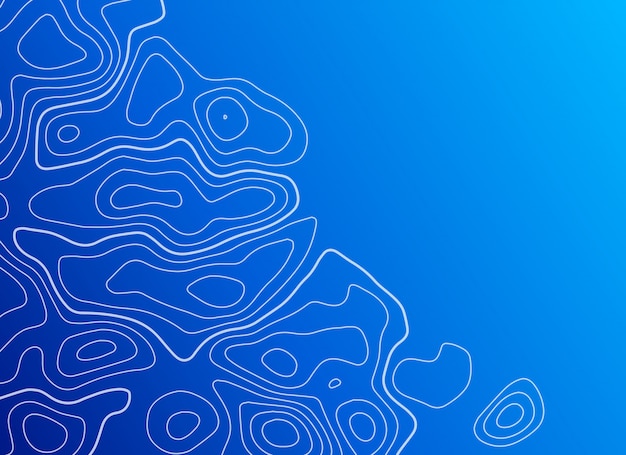 Free Vector | Blue background with topographic contour