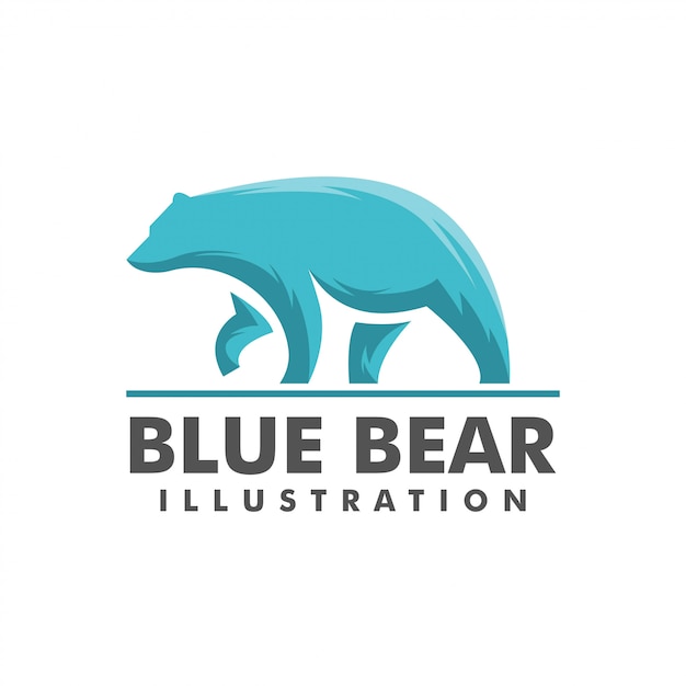 Download Free Blue Bear Logo Premium Vector Use our free logo maker to create a logo and build your brand. Put your logo on business cards, promotional products, or your website for brand visibility.