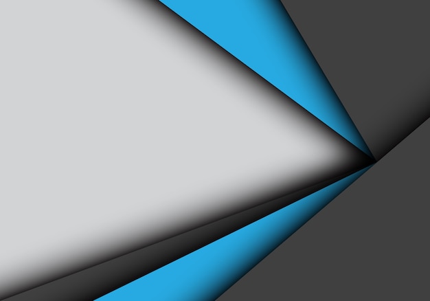 Premium Vector Blue Black Arrow Overlap On Gray Background