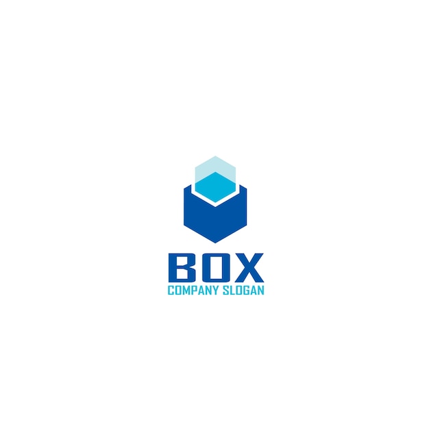 Download Free Blue Box Icon Logo Premium Vector Use our free logo maker to create a logo and build your brand. Put your logo on business cards, promotional products, or your website for brand visibility.