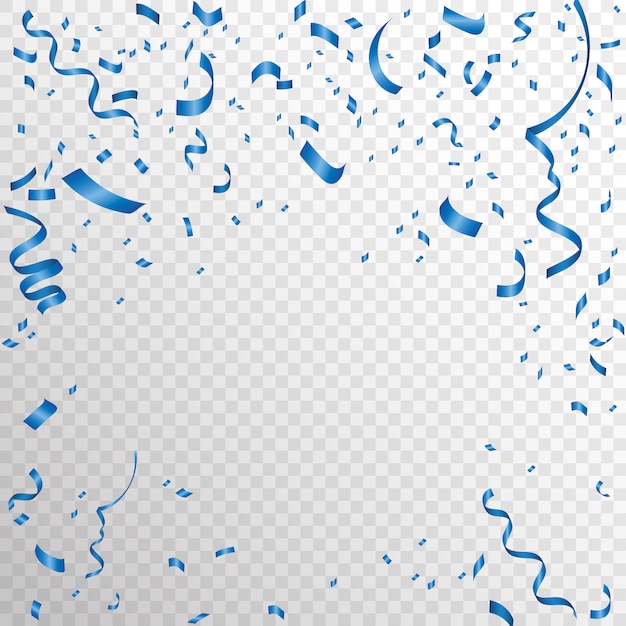 Blue confetti | Premium Vector