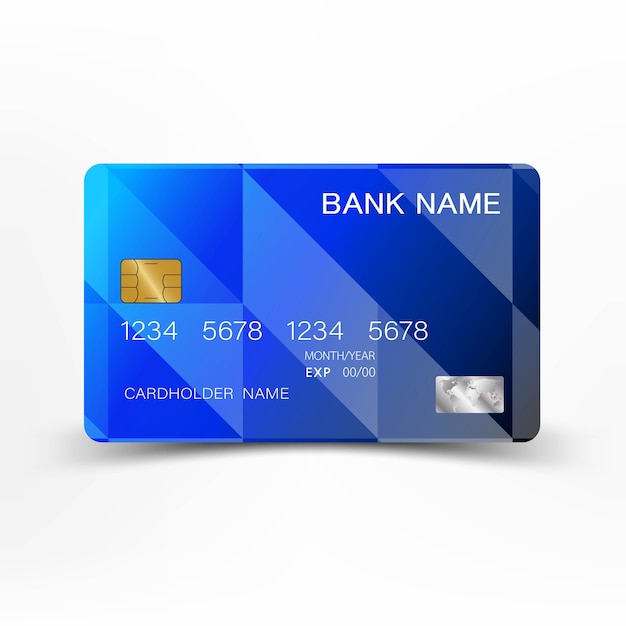 Download Free Blue Credit Card Template Design Premium Vector Use our free logo maker to create a logo and build your brand. Put your logo on business cards, promotional products, or your website for brand visibility.