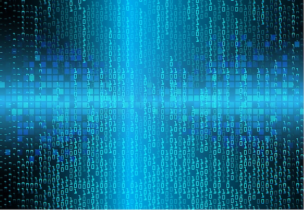 Blue cyber circuit future technology concept background Premium Vector
