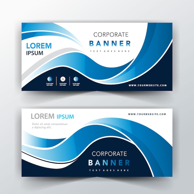 Download Free Vector | Blue elegant header design