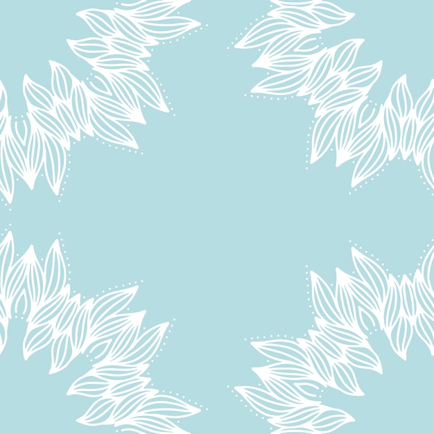 Free Vector | Blue floral background