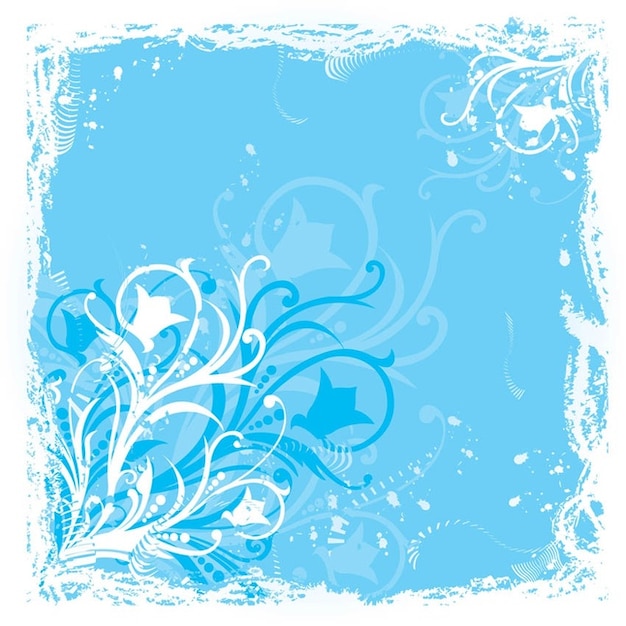 Blue flower graphics Vector | Free Download