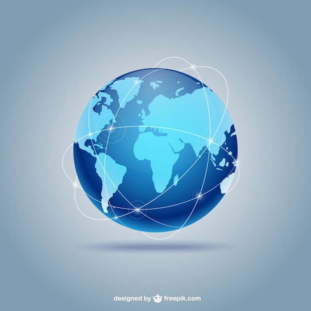 Download Blue globe | Free Vector