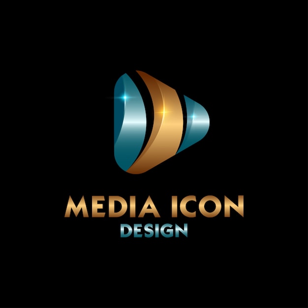 Download Free Blue And Gold Media Logo Premium Vector Use our free logo maker to create a logo and build your brand. Put your logo on business cards, promotional products, or your website for brand visibility.