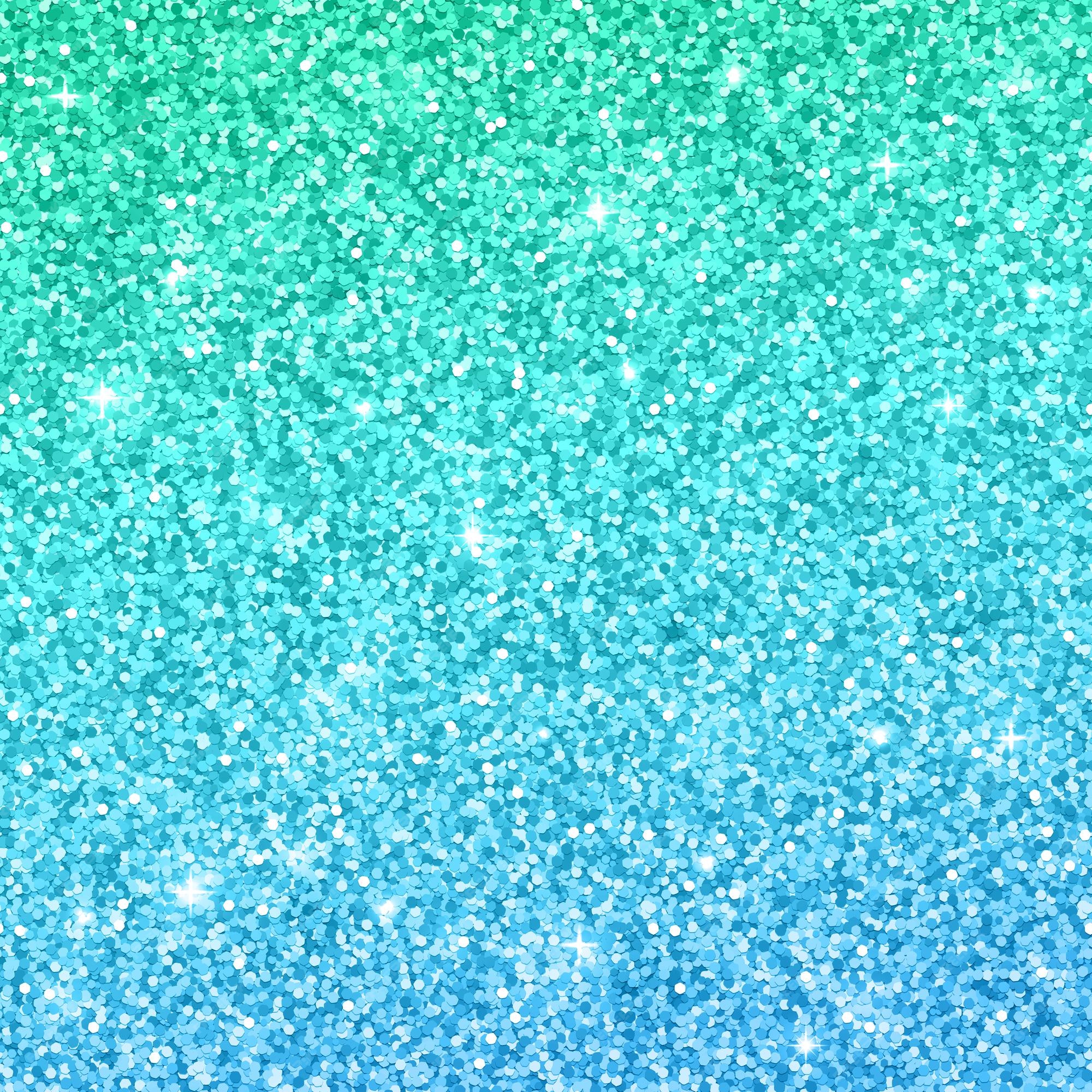 Premium Vector Blue green glitter background with color effect