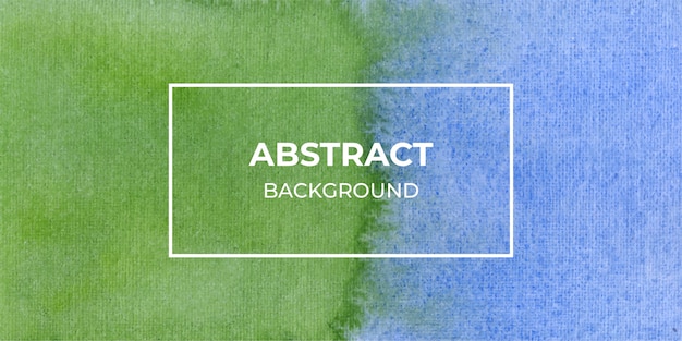 Premium Vector | Blue and green watercolor web banner background