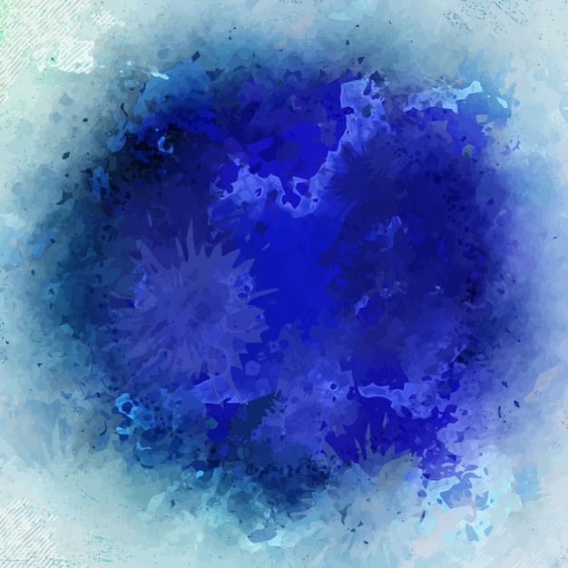 Download Blue grunge watercolor background | Free Vector