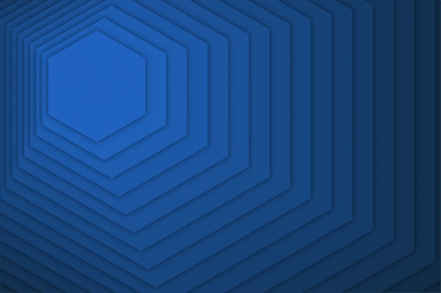 Blue hexagon banner  background , Premium Vector