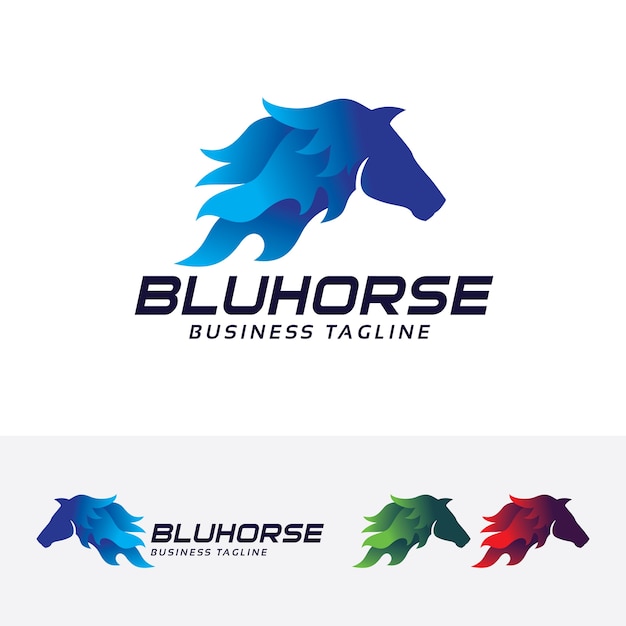 Download Free Blue Horse Logo Template Premium Vector Use our free logo maker to create a logo and build your brand. Put your logo on business cards, promotional products, or your website for brand visibility.