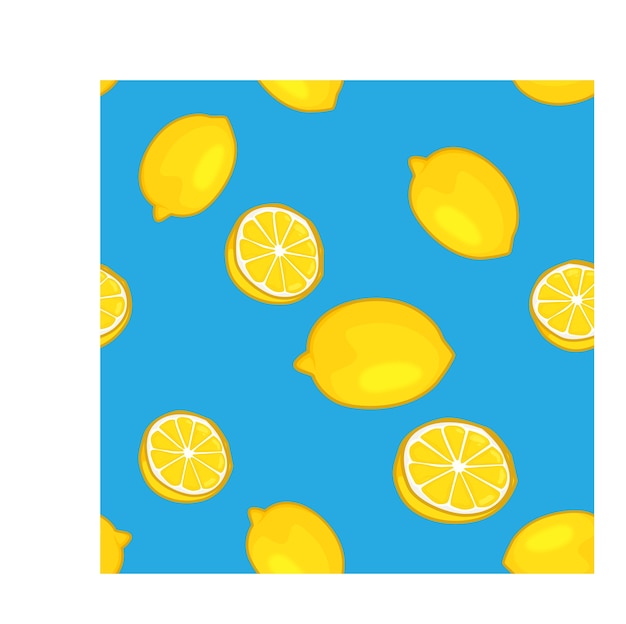 Premium Vector | Blue lemon pettern