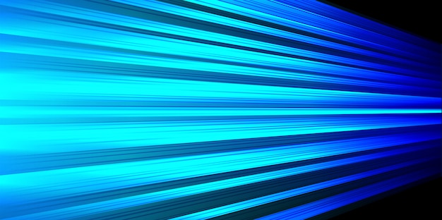 Premium Vector Blue Light Power Line Fast Speed Zoom On Black Background