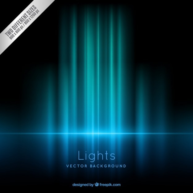 Premium Vector Blue Lights Background