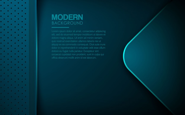 Blue luxury textured layers abstract background Premium Vector