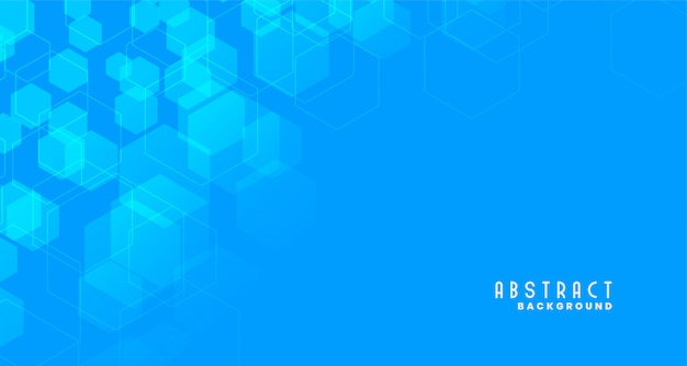 Blue medical style hexagonal background Free Vector