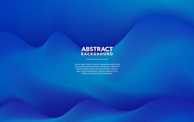 Premium Vector Blue Modern Abstract Background