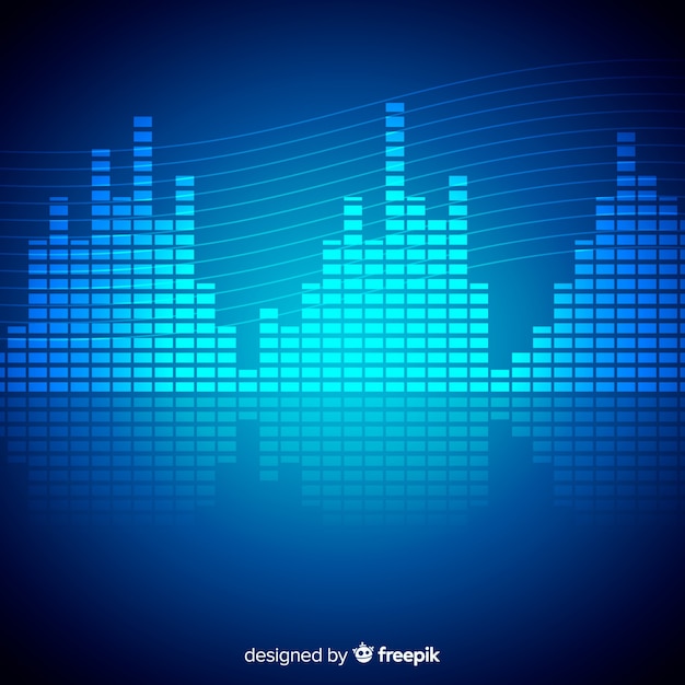 Free Vector | Blue modern big data background