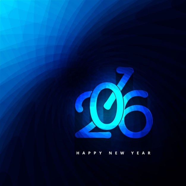 Blue new year background in abstract style | Free Vector