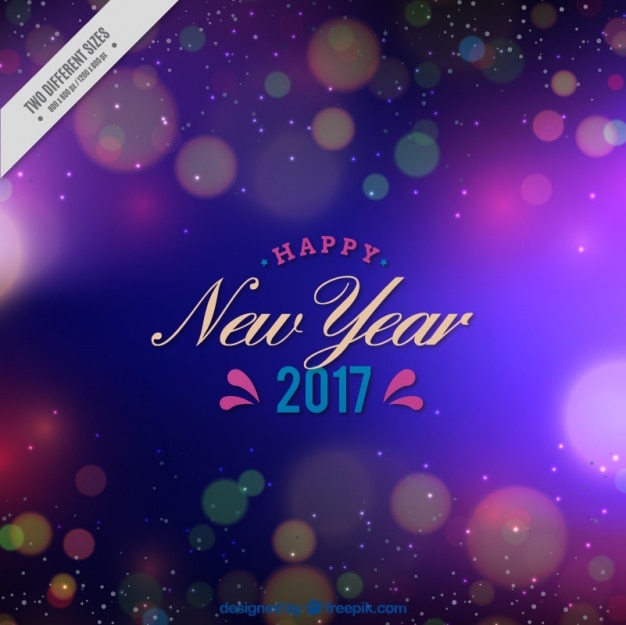 Free Vector | Blue new year background with round shapes