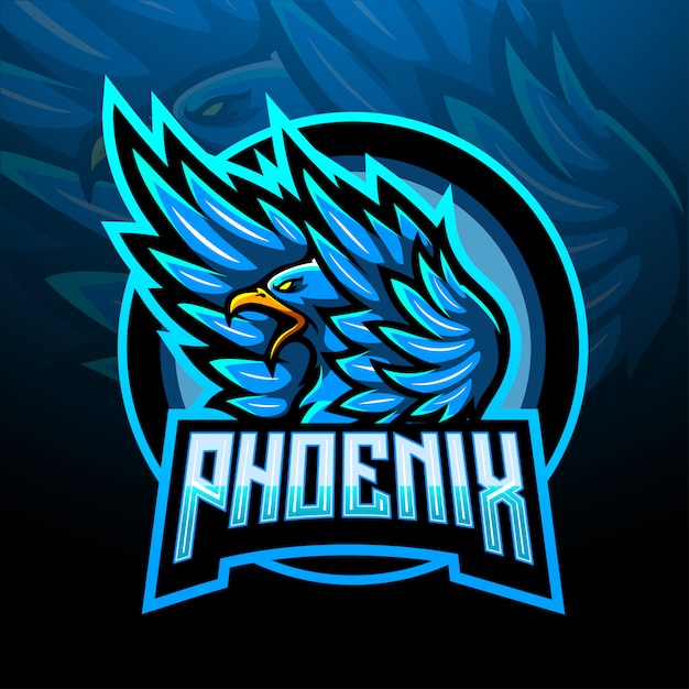Download Free Blue Phoenix Esport Logo Mascot Design Premium Vector Use our free logo maker to create a logo and build your brand. Put your logo on business cards, promotional products, or your website for brand visibility.