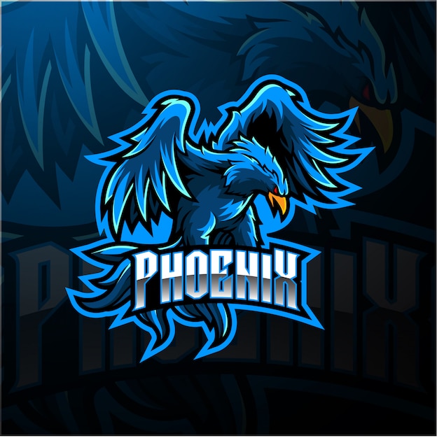 Download Free Blue Phoenix Esport Mascot Logo Design Premium Vector Use our free logo maker to create a logo and build your brand. Put your logo on business cards, promotional products, or your website for brand visibility.