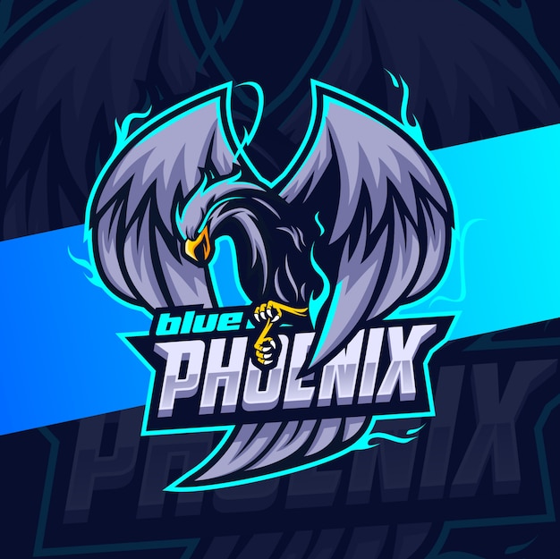 Download Free Blue Phoenix Mascot Esport Logo Design Premium Vector Use our free logo maker to create a logo and build your brand. Put your logo on business cards, promotional products, or your website for brand visibility.