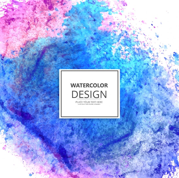 Blue and pink watercolor background | Free Vector