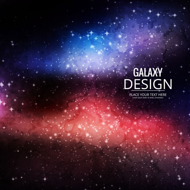 Blue And Red Background About Galaxy Free Vector