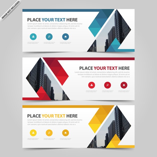 Download Free Blue Red Yellow Triangle Abstract Corporate Business Banner Use our free logo maker to create a logo and build your brand. Put your logo on business cards, promotional products, or your website for brand visibility.