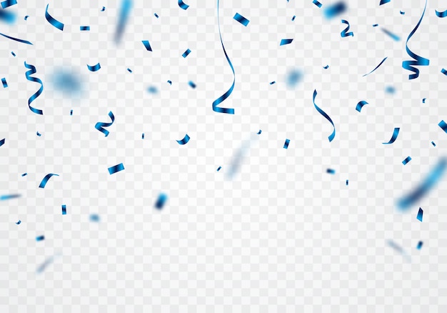 Download Free The Blue Ribbon And Confetti Can Be Separated From A Transparent Background For Decorating Various Festivals Premium Vector Use our free logo maker to create a logo and build your brand. Put your logo on business cards, promotional products, or your website for brand visibility.