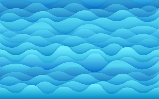 Premium Vector | Blue sea vector illustration. tropical vector background