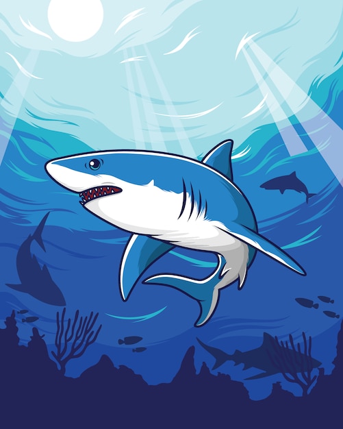Free Free 78 Shark Swimming Svg SVG PNG EPS DXF File