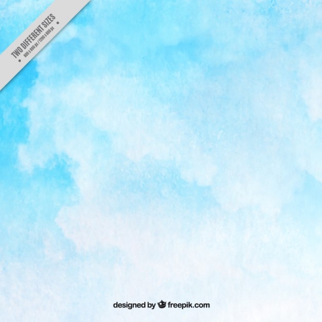Blue sky watercolor background