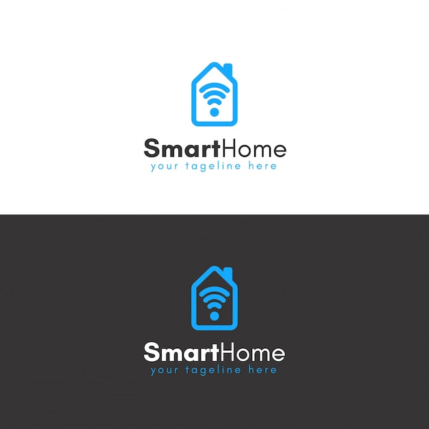 Download Free Blue Smart Home Logo Design Premium Vector Use our free logo maker to create a logo and build your brand. Put your logo on business cards, promotional products, or your website for brand visibility.