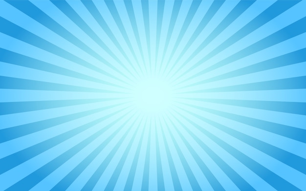 Premium Vector | Blue sunburst abstract vintage background.