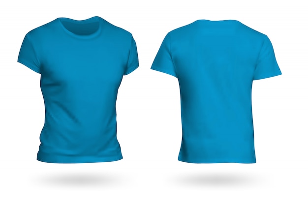 Blue t-shirt template transparent background Vector | Premium Download