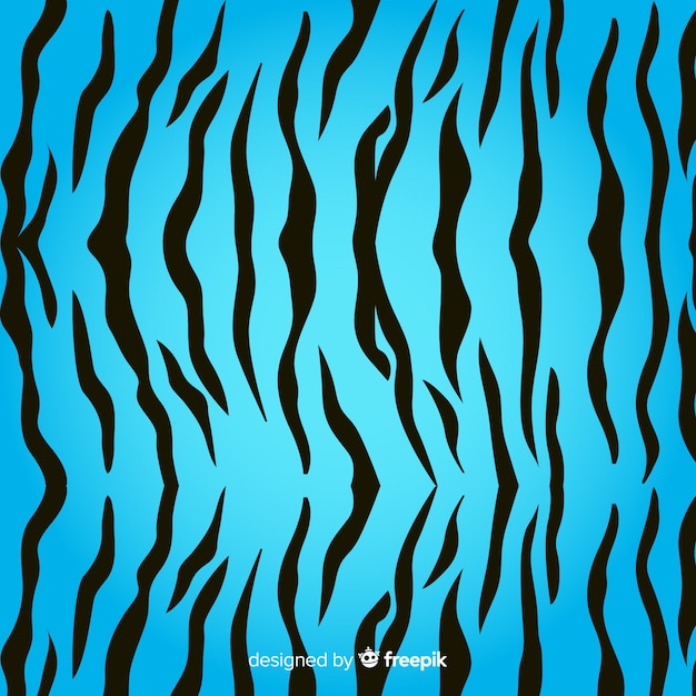 Blue tiger stripes background | Free Vector