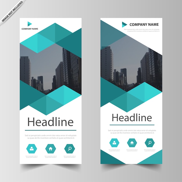 Download Free Blue Triangle Roll Up Banner Template Premium Vector Use our free logo maker to create a logo and build your brand. Put your logo on business cards, promotional products, or your website for brand visibility.