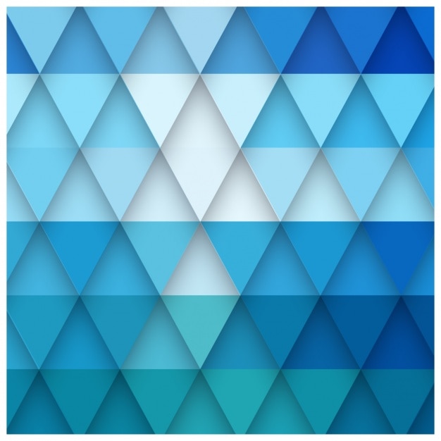 Premium Vector | Blue triangular shapes background