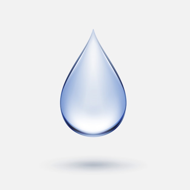 Blue Water Drop Icon Isolated | Premium Vector