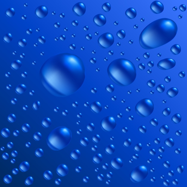 Premium Vector Blue Water Drops