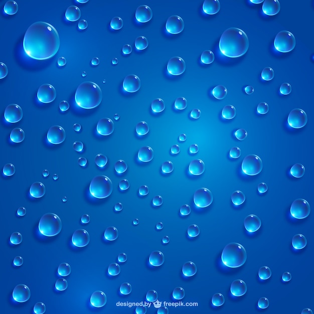 Free Vector Blue Water Drops