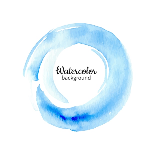 Download Premium Vector | Blue watercolor abstract hand painted ...
