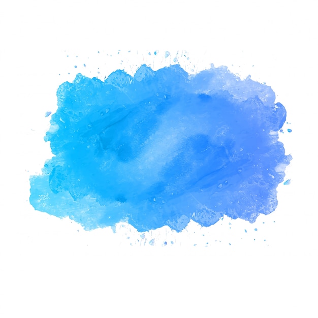 Free Vector | Blue watercolor splash background
